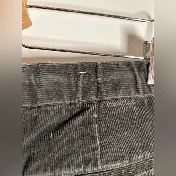 Men’s Zara Grey Corduroy Pants with Elasticized Waist and Ankles L - Picture 10 of 10